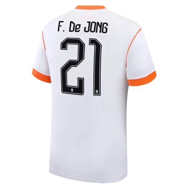 Niederlande Frenkie de Jong 21 Auswärtstrikot WM 2026 für Kinder