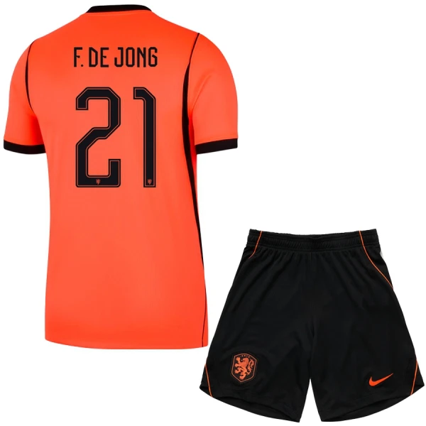 Niederlande Frenkie de Jong 21 Heimtrikot WM 2026 für Kinder Niederlande Frenkie de Jong 21 Heimtrikot WM 2026 für Kinder