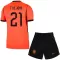 Niederlande Frenkie de Jong 21 Heimtrikot WM 2026 für Kinder