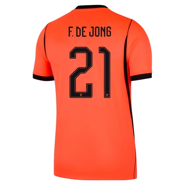 Niederlande Frenkie de Jong 21 Heimtrikot WM 2026 für Kinder