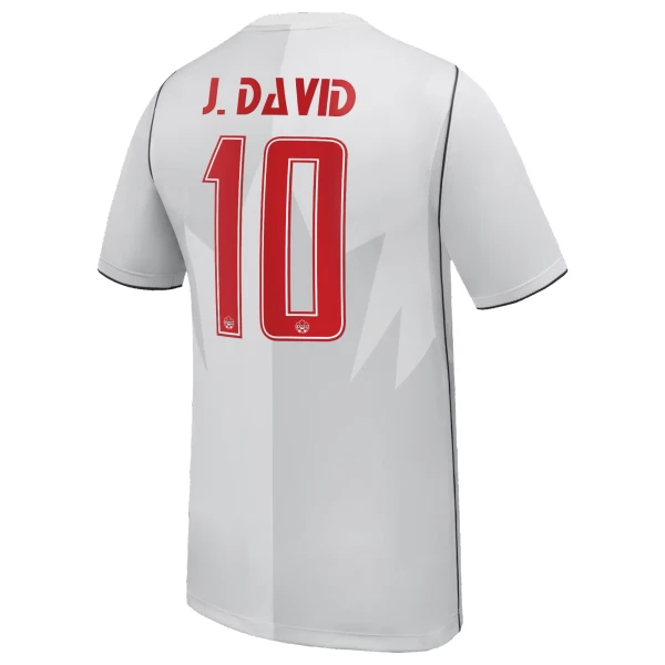 Kanada J. David 10 Ausweichtrikot WM 2026 für Herren Kanada J. David 10 Ausweichtrikot WM 2026 für Herren