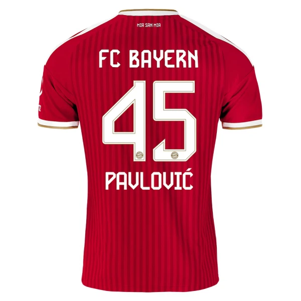 FC Bayern München Pavlovic 45 Heimtrikot 26/27 für Herren FC Bayern München Pavlovic 45 Heimtrikot 26/27 für Herren