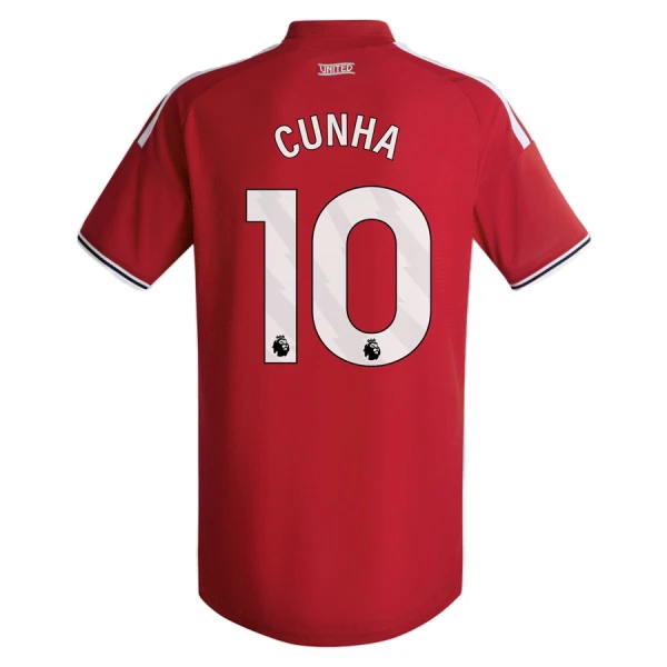 Manchester United Cunha 10 Heimtrikot 26/27 für Kinder