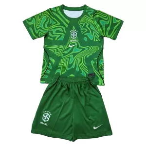 Brasilien Torwart Heimtrikot WM 2026 für Kinder Grün