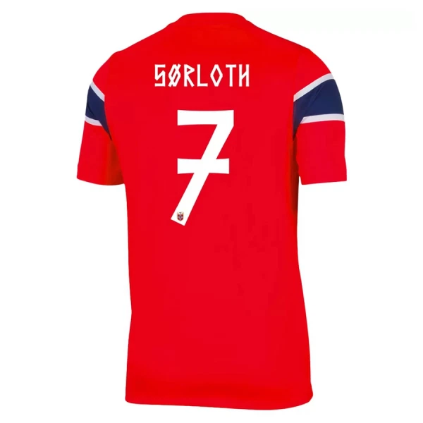 Norwegen Sorloth 7 Heimtrikot WM 2026 für Herren Norwegen Sorloth 7 Heimtrikot WM 2026 für Herren