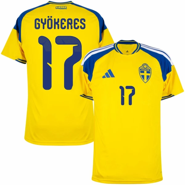 Schweden Gyokeres 17 Heimtrikot WM 2026 für Herren Schweden Gyokeres 17 Heimtrikot WM 2026 für Herren