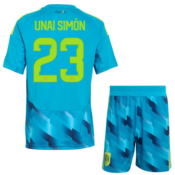 Spanien Unai Simon 23 Torwart Trikot WM 2026 für Kinder Spanien Unai Simon 23 Torwart Trikot WM 2026 für Kinder