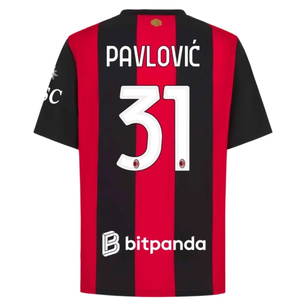 AC Milan Pavlovic 31 Heimtrikot 26/27 für Herren AC Milan Pavlovic 31 Heimtrikot 26/27 für Herren