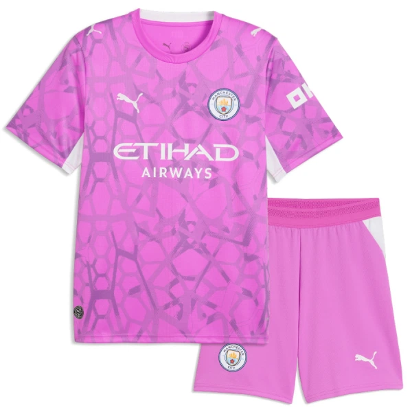 Manchester City Gianluigi Donnarumma 25 Torwart Auswärtstrikot 26/27 für Kinder Rosa