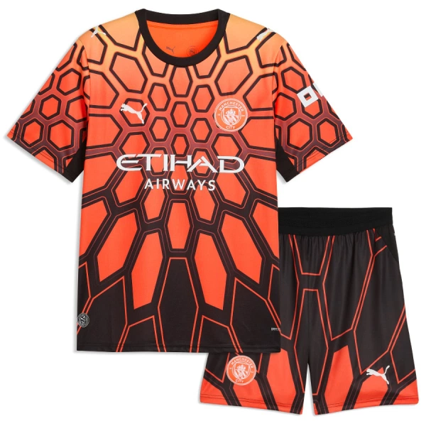 Manchester City Gianluigi Donnarumma 25 Torwart Ausweichtrikot 26/27 für Kinder Orange