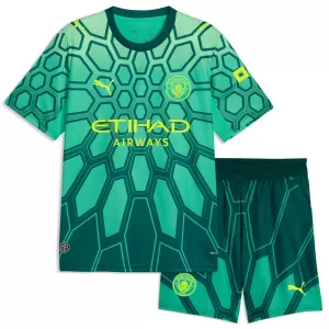 Manchester City Torwart Heimtrikot 26/27 für Kinder Grün