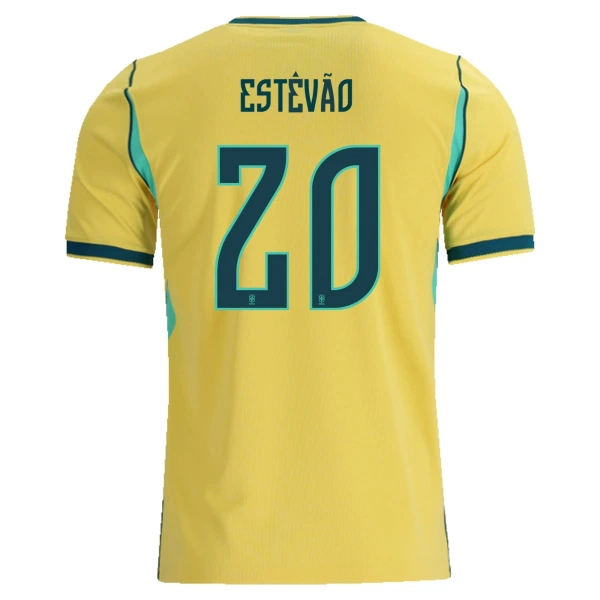 Brasilien Estevao 20 Heimtrikot WM 2026 für Herren Brasilien Estevao 20 Heimtrikot WM 2026 für Herren