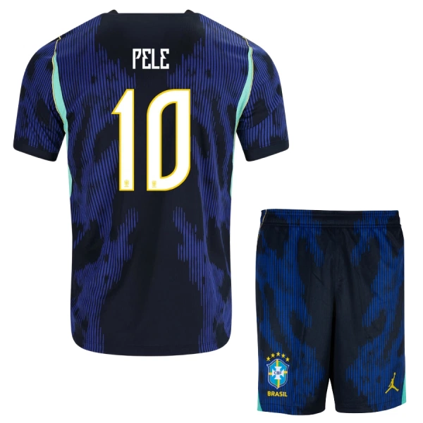 Brasilien Pele 10 Auswärtstrikot WM 2026 für Kinder