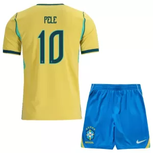 Brasilien Pele 10 Heimtrikot WM 2026 für Kinder