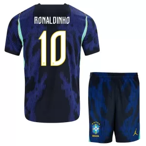 Brasilien Ronaldinho 10 Auswärtstrikot WM 2026 für Kinder