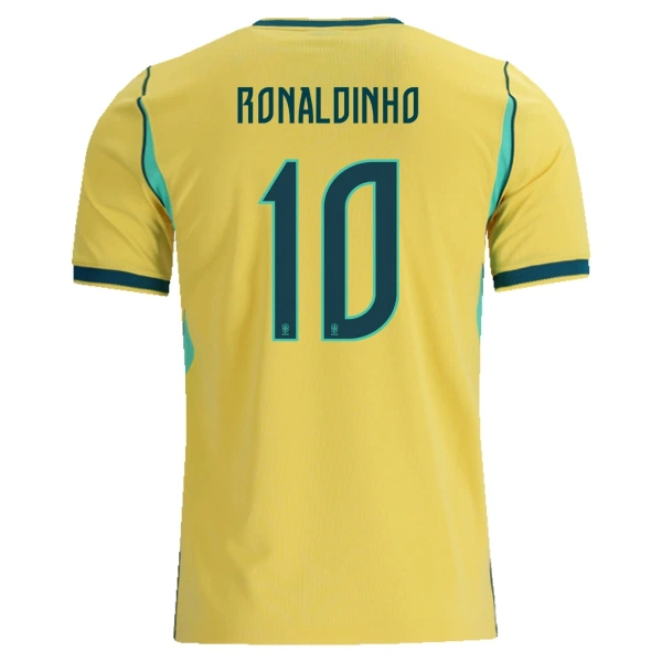 Brasilien Ronaldinho 10 Heimtrikot WM 2026 für Herren Brasilien Ronaldinho 10 Heimtrikot WM 2026 für Herren