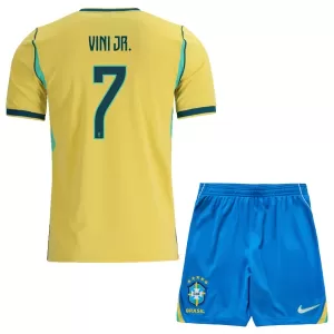 Brasilien Vinicius Junior 7 Heimtrikot WM 2026 für Kinder