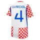 Kroatien Josko Gvardiol 4 Heimtrikot WM 2026 für Kinder