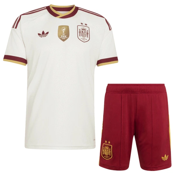 Spanien 2 Stars Auswärtstrikot WM 2026 für Kinder