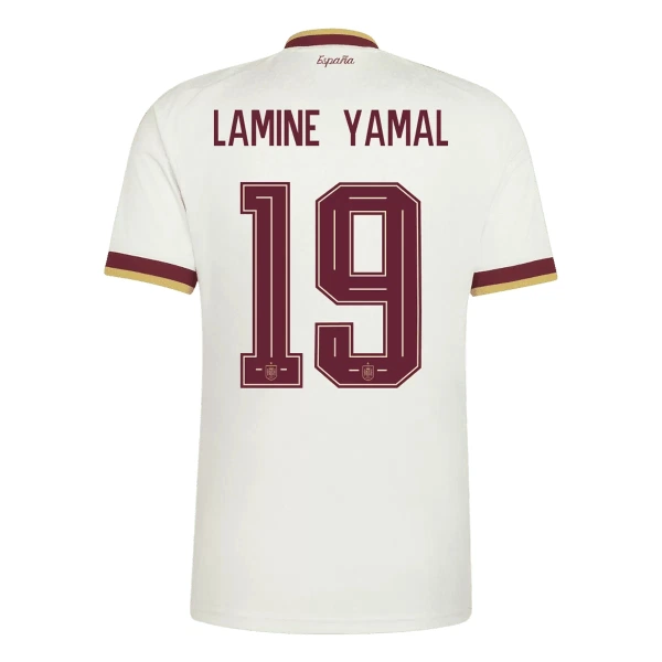 Spanien 2 Stars Lamine Yamal 19 Auswärtstrikot WM 2026 für Herren