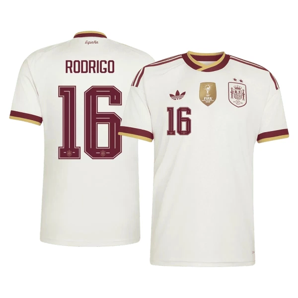 Spanien 2 Stars Rodrigo Hernández 16 Auswärtstrikot WM 2026 für Herren Spanien 2 Stars Rodrigo Hernández 16 Auswärtstrikot WM 2026 für Herren