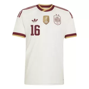 Spanien 2 Stars Rodrigo Hernández 16 Auswärtstrikot WM 2026 für Herren