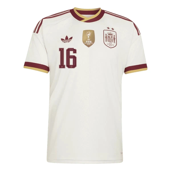 Spanien 2 Stars Rodrigo Hernández 16 Auswärtstrikot WM 2026 für Herren