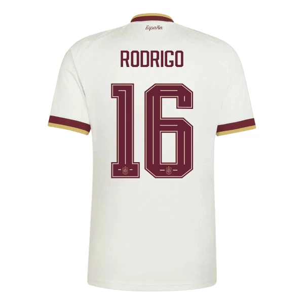 Spanien 2 Stars Rodrigo Hernández 16 Auswärtstrikot WM 2026 für Kinder