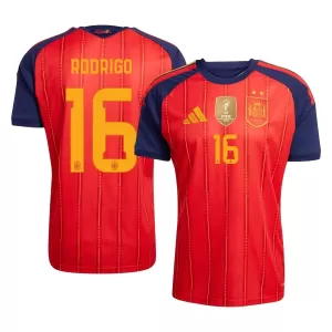 Spanien 2 Stars Rodrigo Hernández 16 Heimtrikot WM 2026 für Herren