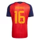 Spanien 2 Stars Rodrigo Hernández 16 Heimtrikot WM 2026 für Kinder