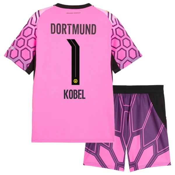 Borussia Dortmund Kobel 1 Torwart Auswärtstrikot 26/27 für Kinder Rosa Borussia Dortmund Kobel 1 Torwart Auswärtstrikot 26/27 für Kinder Rosa