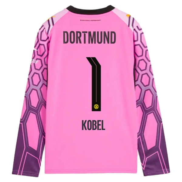 Borussia Dortmund Kobel 1 Torwart Auswärtstrikot 26/27 Langarm für Herren Rosa Borussia Dortmund Kobel 1 Torwart Auswärtstrikot 26/27 Langarm für Herren Rosa