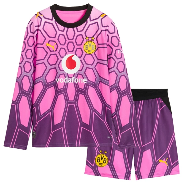 Borussia Dortmund Torwart Auswärtstrikot 26/27 Langarm für Kinder Rosa Borussia Dortmund Torwart Auswärtstrikot 26/27 Langarm für Kinder Rosa