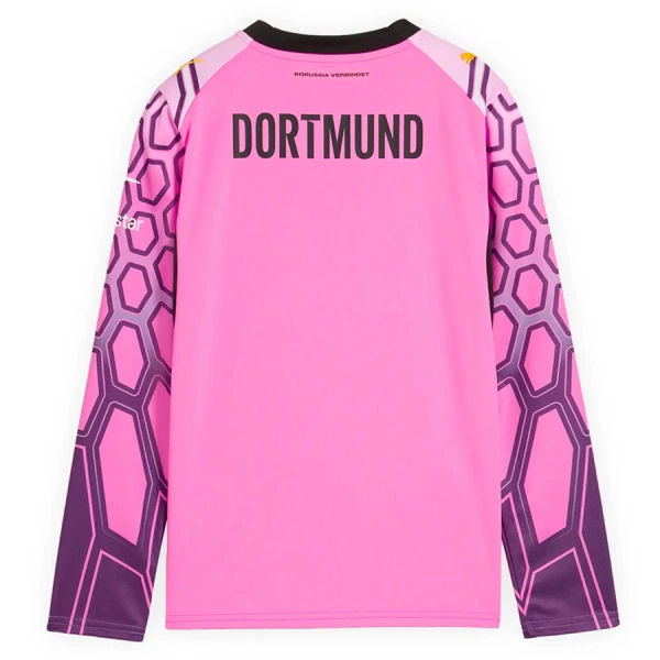 Borussia Dortmund Torwart Auswärtstrikot 26/27 Langarm für Kinder Rosa