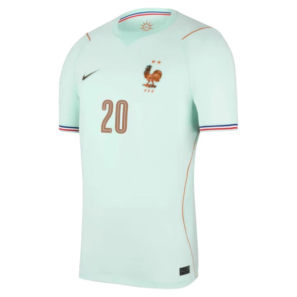 Frankreich Desire Doue 20 Auswärtstrikot WM 2026 für Herren