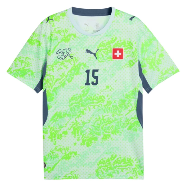 Schweiz Djibril Sow 15 Auswärtstrikot WM 2026 für Herren