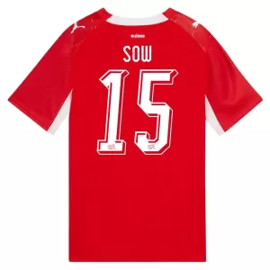 Schweiz Djibril Sow 15 Heimtrikot WM 2026 für Herren