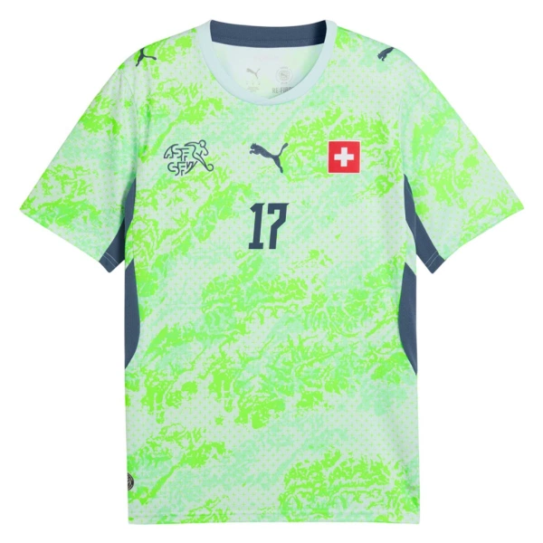 Schweiz Vargas 17 Auswärtstrikot WM 2026 für Herren