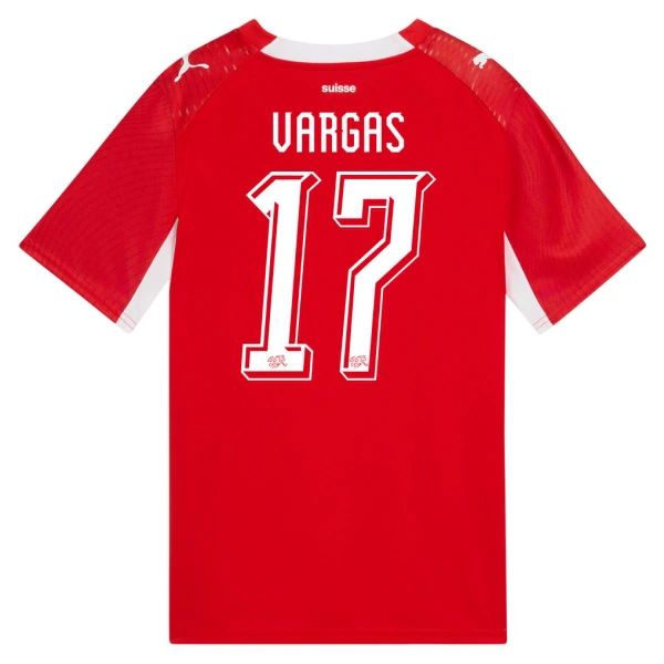 Schweiz Vargas 17 Heimtrikot WM 2026 für Herren Schweiz Vargas 17 Heimtrikot WM 2026 für Herren