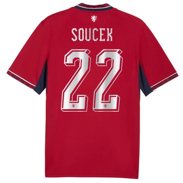 Tschechien Soucek 22 Heimtrikot WM 2026 für Herren Tschechien Soucek 22 Heimtrikot WM 2026 für Herren