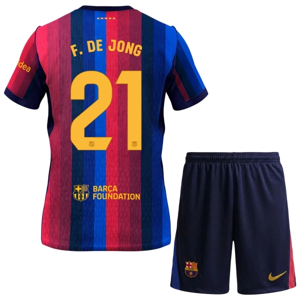 FC Barcelona Frenkie de Jong 21 Heimtrikot 26/27 für Kinder FC Barcelona Frenkie de Jong 21 Heimtrikot 26/27 für Kinder