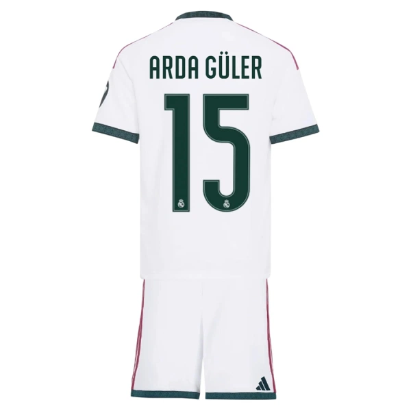 Real Madrid Arda Guler 15 Heimtrikot 26/27 für Kinder Real Madrid Arda Guler 15 Heimtrikot 26/27 für Kinder