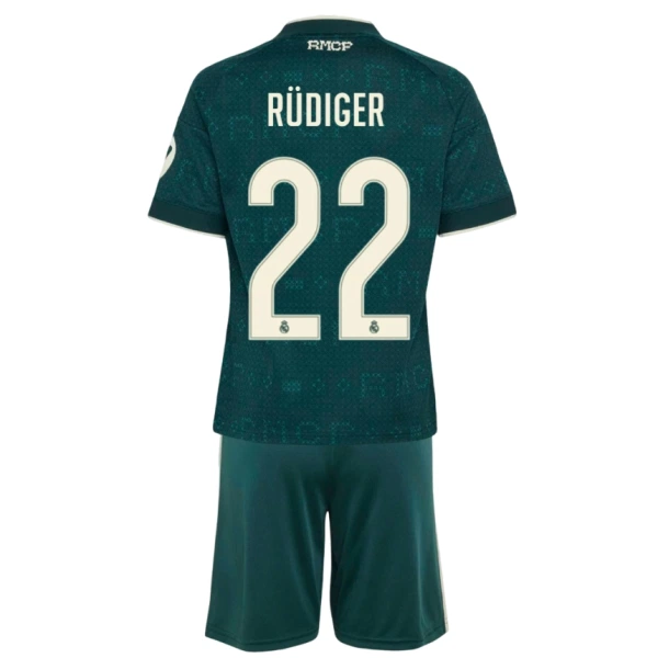 Real Madrid Antonio Rudiger 22 Auswärtstrikot 26/27 für Kinder Real Madrid Antonio Rudiger 22 Auswärtstrikot 26/27 für Kinder