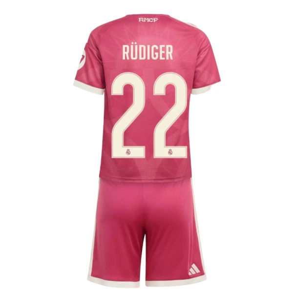 Real Madrid Antonio Rudiger 22 Ausweichtrikot 26/27 für Kinder