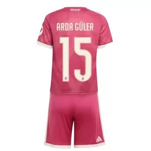 Real Madrid Arda Guler 15 Ausweichtrikot 26/27 für Kinder