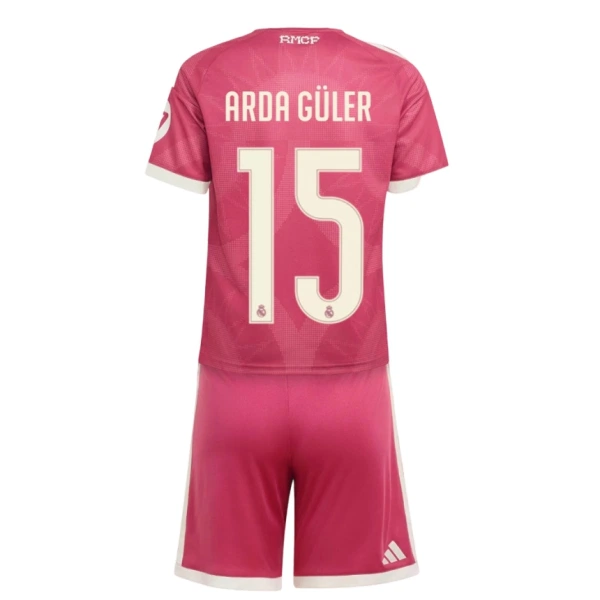 Real Madrid Arda Guler 15 Ausweichtrikot 26/27 für Kinder Real Madrid Arda Guler 15 Ausweichtrikot 26/27 für Kinder