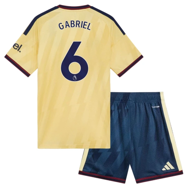 Arsenal Gabriel 6 Ausweichtrikot 26/27 für Kinder