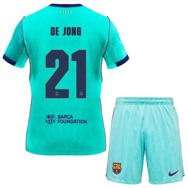 FC Barcelona Frenkie de Jong 21 Ausweichtrikot 26/27 für Kinder