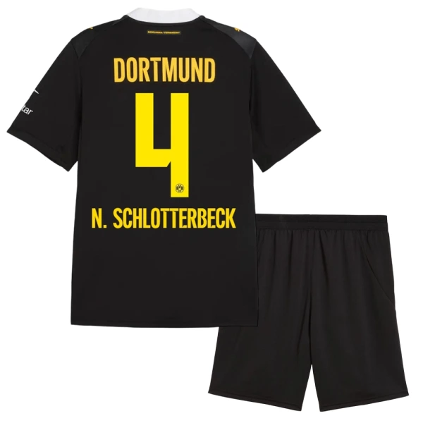 Borussia Dortmund Nico Schlotterbeck 4 Auswärtstrikot 26/27 für Kinder