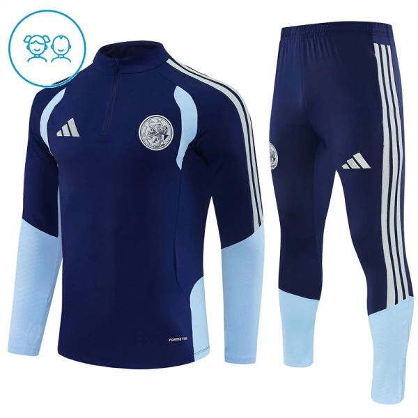 Ajax Amsterdam Trainingspullover-Set 26/27 für Kinder Blau